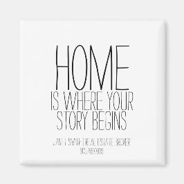 Zuhause ist der Ort, wo Ihre Geschichte mit echtem Magnet