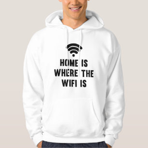 Zuhause ist der Wifi-Bereich Hoodie