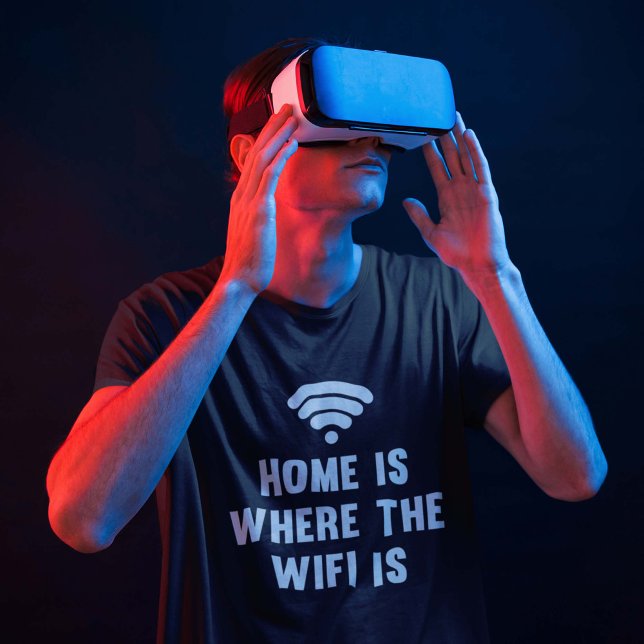 Zuhause ist der Wifi-Bereich T-Shirt (Von Creator hochgeladen)