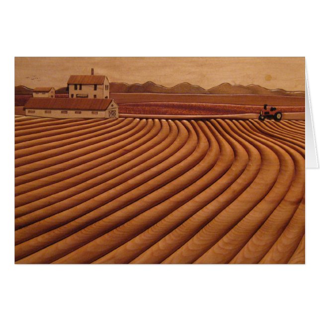 Zuhause ist die Heartland-leere Karte (Vorderseite (Horizontal))