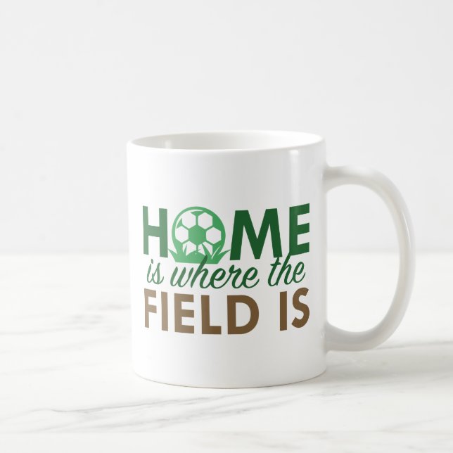 Zuhause ist dort, wo das Feld ist Kaffeetasse (Rechts)