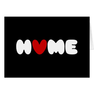 Zuhause ist dort, wo das Herz eine Karte ist