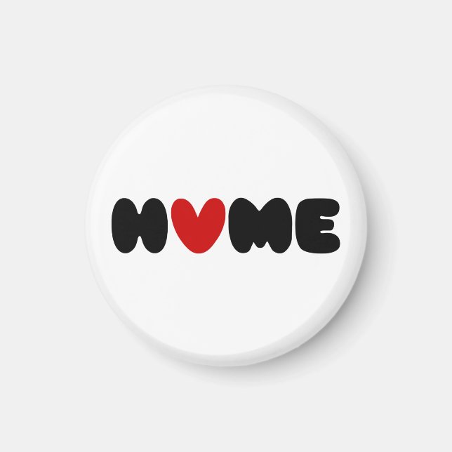 Zuhause ist dort, wo das Herz ist Magnet (Vorne)