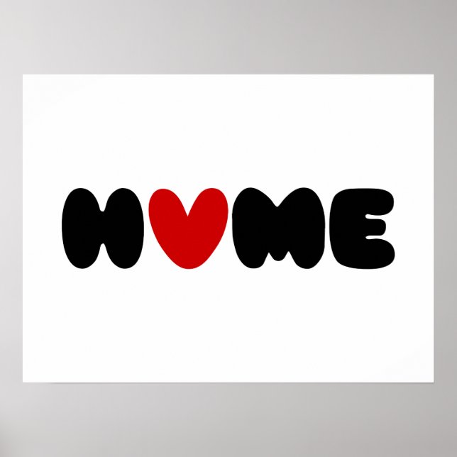 Zuhause ist dort, wo das Herz Poster ist (Vorne)