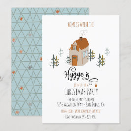 Zuhause ist dort, wo das Hygge-Party ist Einladung