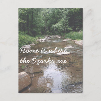 Zuhause ist dort, wo die Ozarks sind: Harp Creek Postkarte