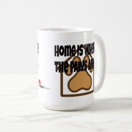 Zuhause ist dort, wo die Paws sind - Druckhaus Paw Kaffeetasse
