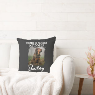 Zuhause ist dort, wo mein Hund ist Benutzerdefinie Kissen