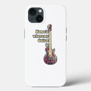Zuhause ist dort, wo meine Gitarre ist. motivieren Case-Mate iPhone Hülle