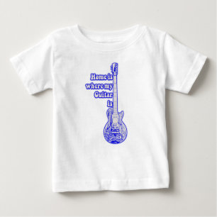 Zuhause ist dort, wo meine Gitarre ist. Vintage bl Baby T-shirt