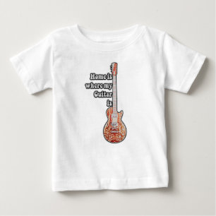 Zuhause ist dort, wo meine Gitarre ist. Vintage br Baby T-shirt