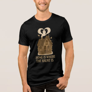 Zuhause ist dort, wo Niedliche Halloween-Kunst ver Tri-Blend Shirt