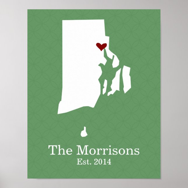Zuhause ist Ihr Herz - Rhode Island Poster (Vorne)