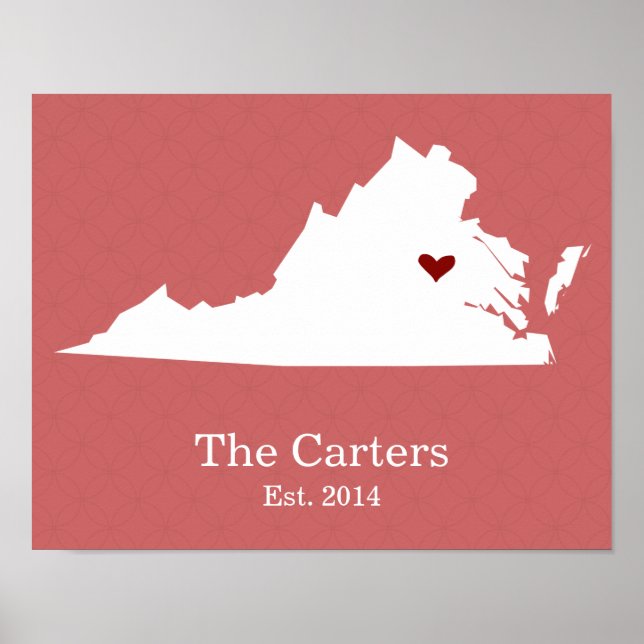 Zuhause ist Ihr Herz - Virginia Poster (Vorne)