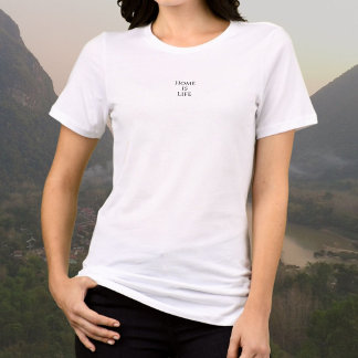 Zuhause ist Leben, purer Minimalismus Tri-Blend Shirt