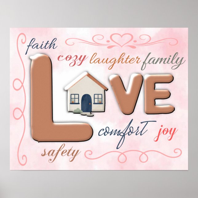 Zuhause ist Liebe Poster (Vorne)