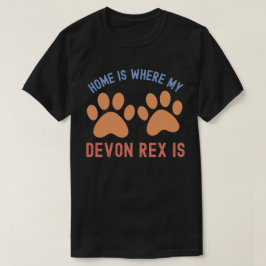 Zuhause ist mein Devon Rex T-Shirt