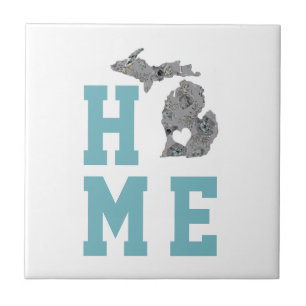 Zuhause ist Michigan der Staat der Großen Seen Fliese