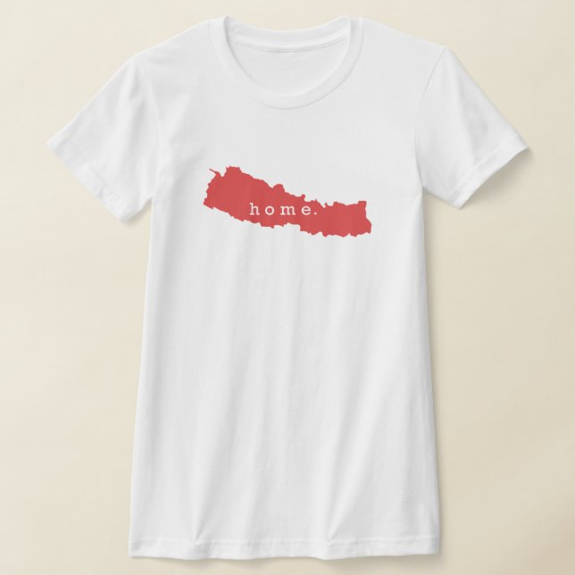 Zuhause ist Nepal T-Shirt (Ablage )