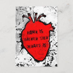 Zuhause ist, wo das anatomische Herz ist Einladung