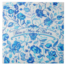 "Zuhause ist, wo das Herz" ist - 6" x 6" Fliese