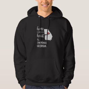 Zuhause ist, wo das Herz ist Cherokee Landkreis Ge Hoodie