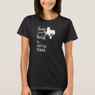 Zuhause ist, wo das Herz ist Cottle Landkreis Texa T-Shirt