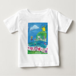 Zuhause ist, wo das Herz ist - KidsArt für CHOC Baby T-shirt
