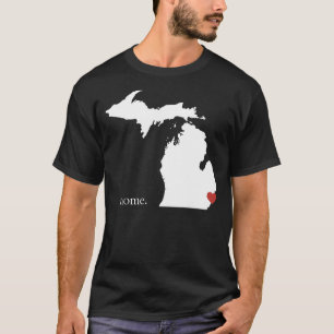 Zuhause ist, wo das Herz ist - Michigan T-Shirt