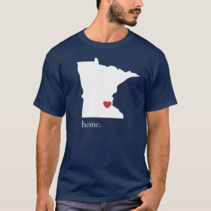 Zuhause ist, wo das Herz ist - Minnesota T-Shirt