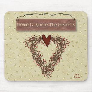 Zuhause ist, wo das Herz ist Mousepad