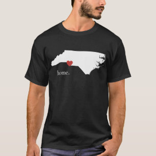 Zuhause ist, wo das Herz ist - Nord-Carolina T-Shirt