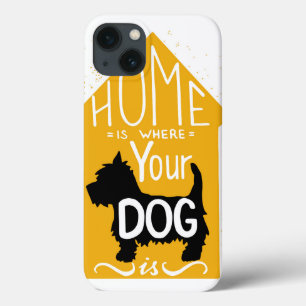 Zuhause ist, wo der Hund ist iPhone 13 Hülle