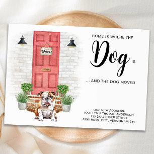 Zuhause ist, wo der Hund ist, wo wir uns bewegt ha Ankündigung