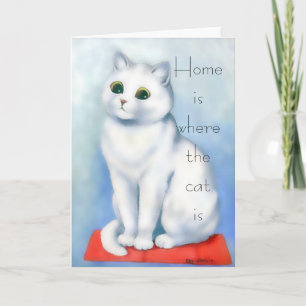 Zuhause ist, wo die Katze ist Karte