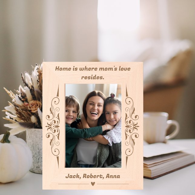 Zuhause ist, wo die Liebe der Mama wohnt Geätzte Rahmen (Von Creator hochgeladen)