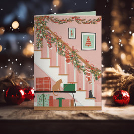 Zuhause ist, wo die Strumpf sind Feiertagskarte