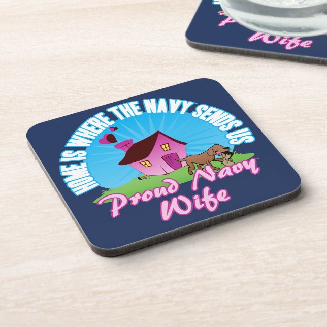 Zuhause ist wo… getränkeuntersetzer (Linke Seite)