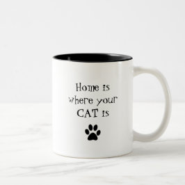 Zuhause ist, wo Ihr CAT Tasse ist