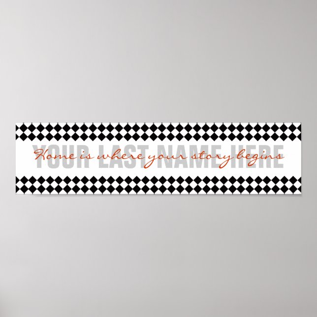 Zuhause ist, wo Ihre Geschichte beginnt Poster (Vorne)