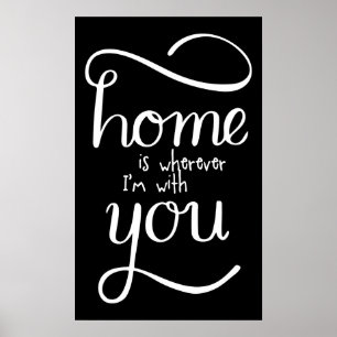 Zuhause ist, wo immer ich bei dir bin Poster
