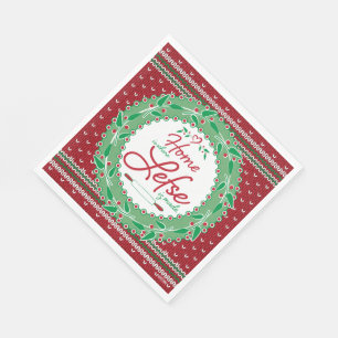 Zuhause ist, wo Lefse gemacht wird! Serviette