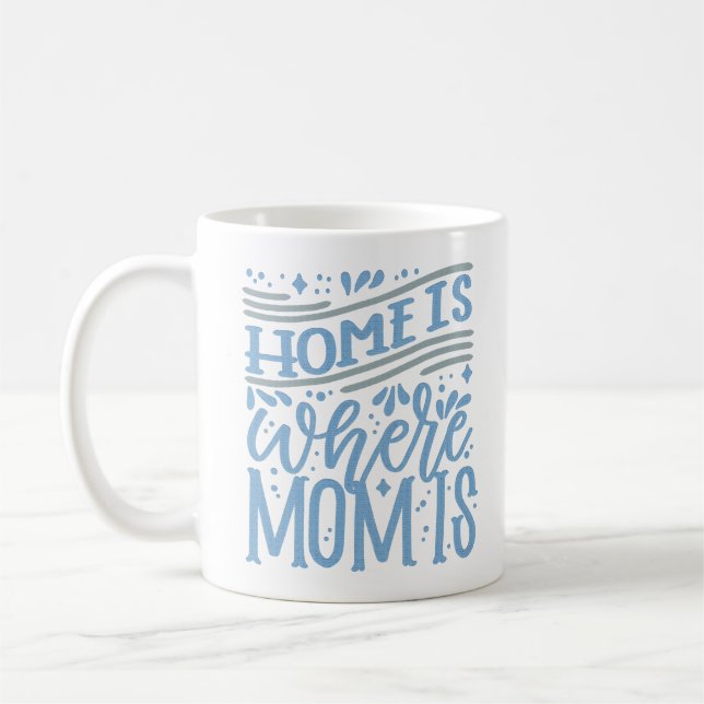 ZUHAUSE IST WO MAMA IST KAFFEETASSE (Links)