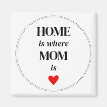Zuhause ist, wo Mama Magnet Simple Niedlich Gift i