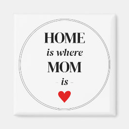 Zuhause ist, wo Mama Magnet Simple Niedlich Gift i