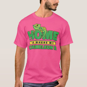 Zuhause ist, wo mein Chameleon versteckt ist Panth T-Shirt