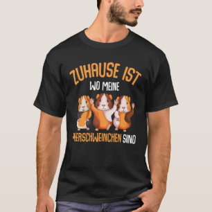 Zuhause ist, wo meine Guinea Schweine sind Kinder  T-Shirt
