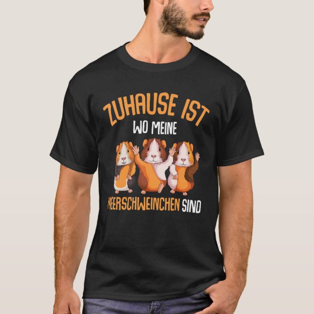 Zuhause ist, wo meine Guinea Schweine sind Kinder  T-Shirt (Vorderseite)