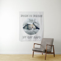 Zuhause ist, wo meine Katze Nickerchen benutzerdef