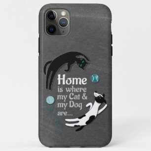 Zuhause ist, wo meine Katze und mein Hund sind Case-Mate iPhone Hülle